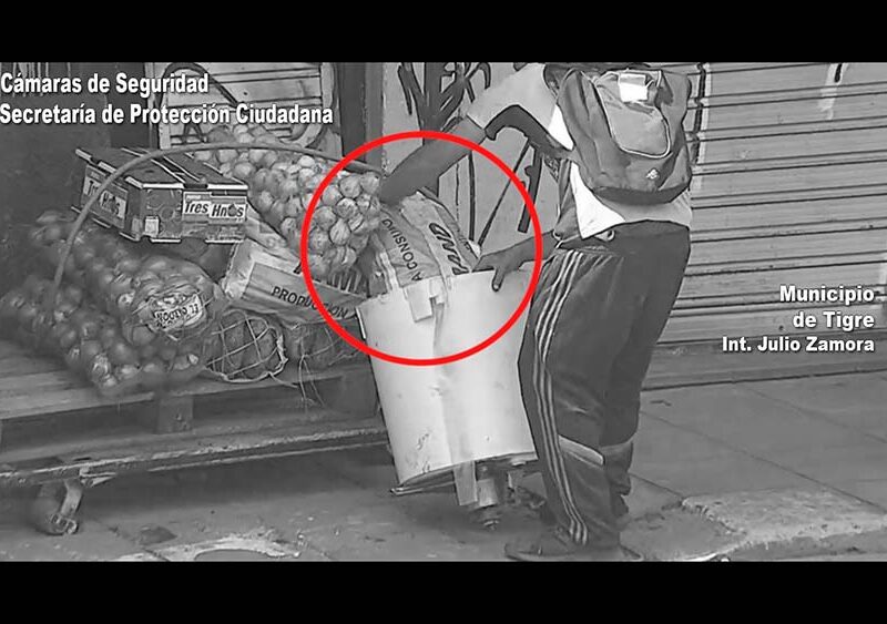 Un individuo fue aprehendido en General Pacheco luego de hurtar mercancía de una verdulería