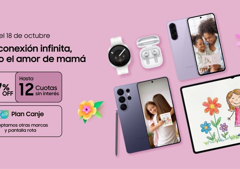 Celebrá el Día de la Madre con Samsung: hasta 35% OFF en celulares y ofertas exclusivas en electrodomésticos