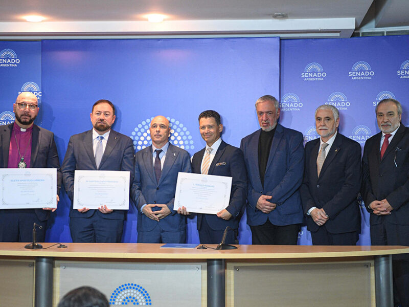 El Senado de la Nación fue escenario de un encuentro interreligioso por la paz