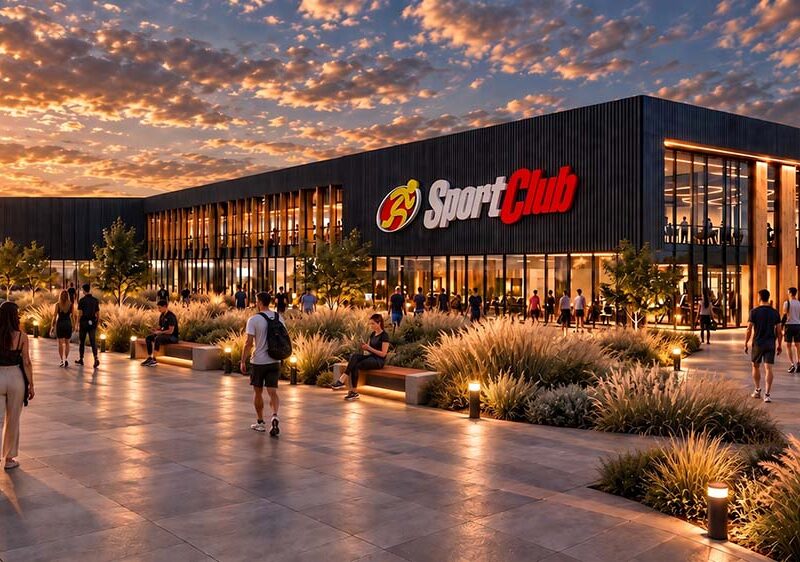 Pride Canning Center suma a SportClub, con más de 2.300 m² en dos niveles, y avanzan en la transformación de un nuevo polo en Zona Sur