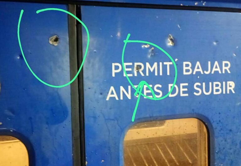 Trenes Argentinos denuncia amenazas y ataques a las formaciones con armas de fuego en José C. Paz